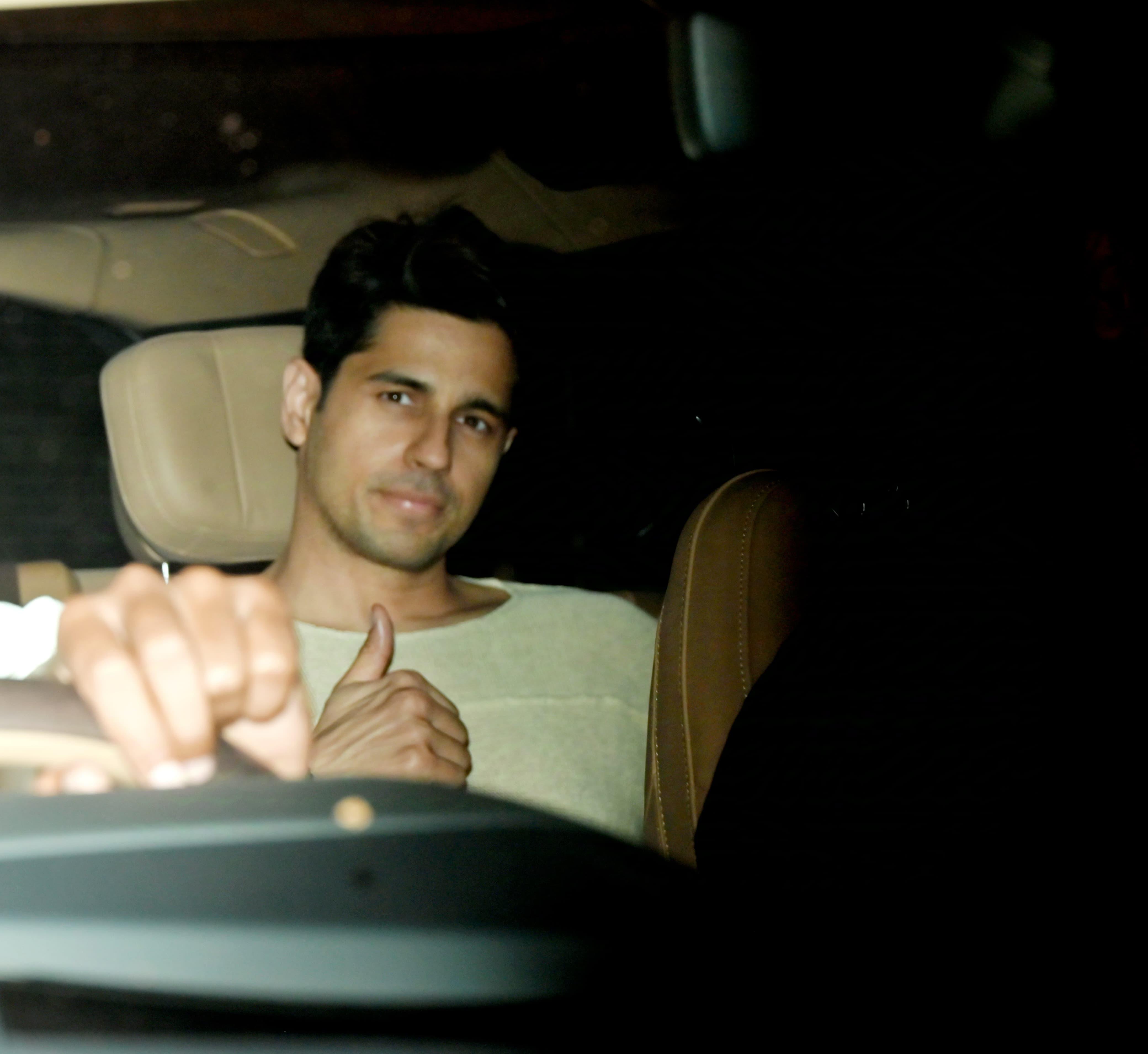 Sidharth Malhotra was also snapped at the party