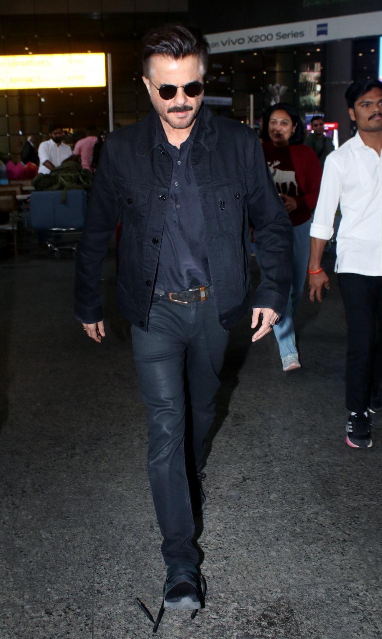 Anil Kapoor was snapped exiting from Mumbai airport as he returned to the city