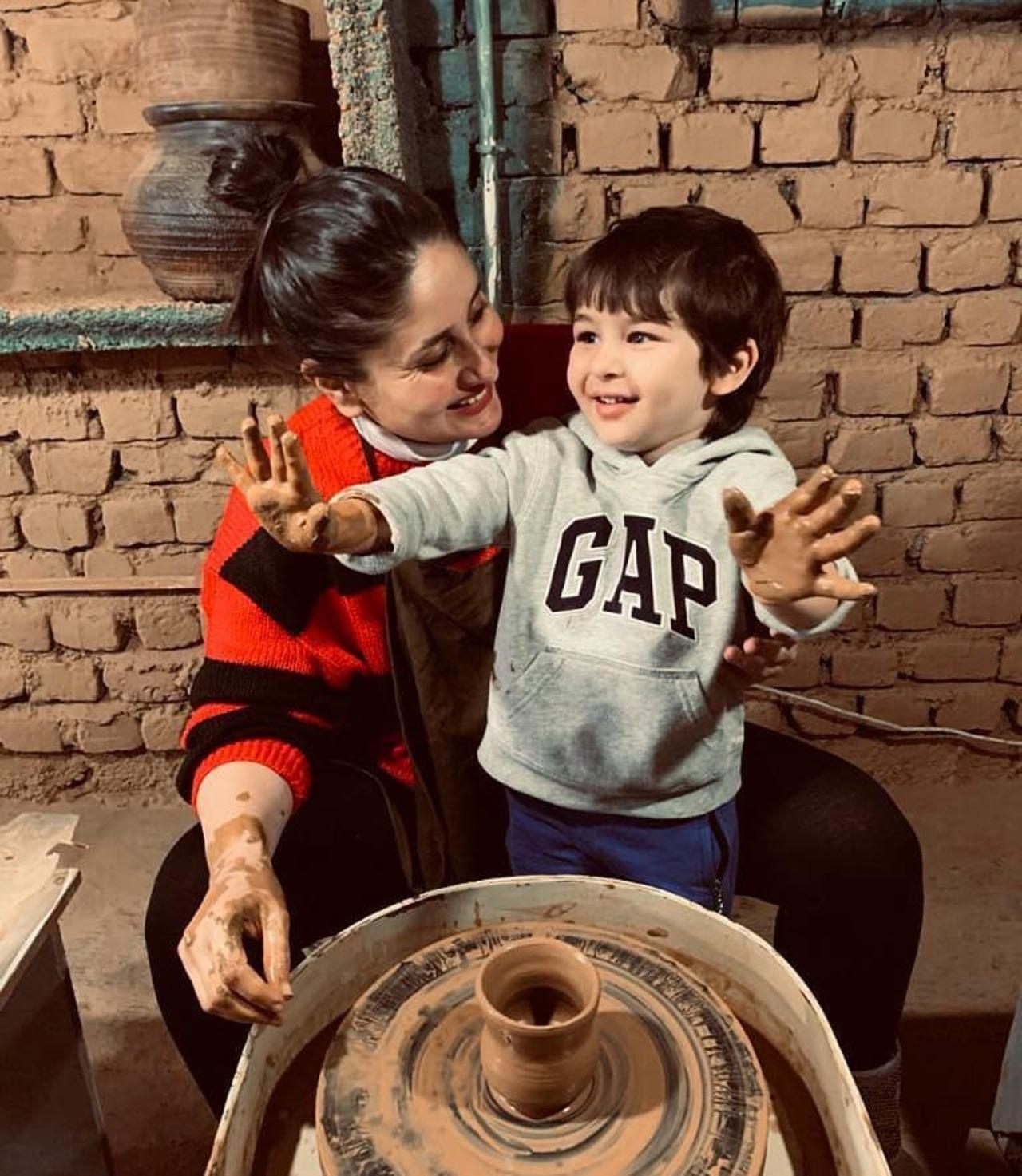 At a recent event, Kareena had said that her sons are yet to watch any film of hers. She said that she would probably make them watch Jab We Met first