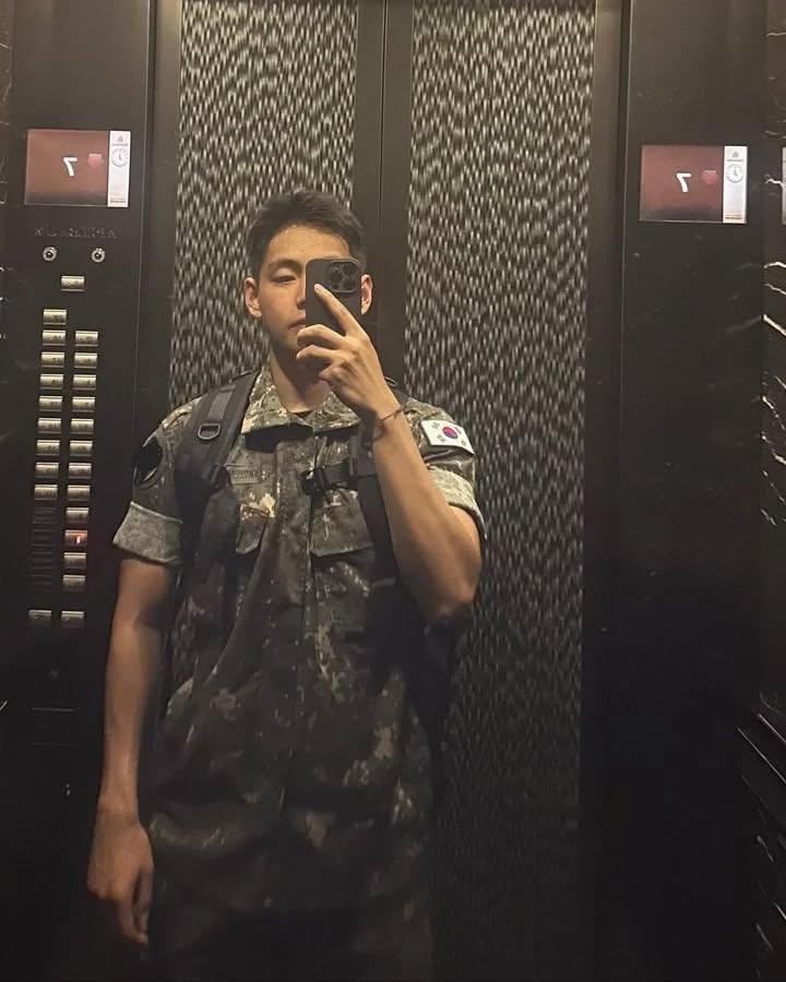 V enlisted in the military in December 2023, alongwith other BTS members RM, Jimin and Jungkook. He has been sharing snippets of his life from time to time on social media