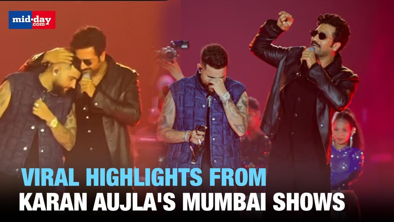 AP Dhillon, Parineeti Chopra & Vicky Kaushal groove at Karan Aujla's Mumbai gigs