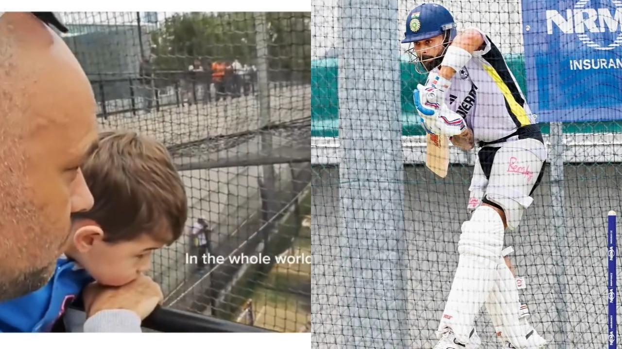 Watch how adorably an Australian dad introduces Virat Kohli to his son during the net session