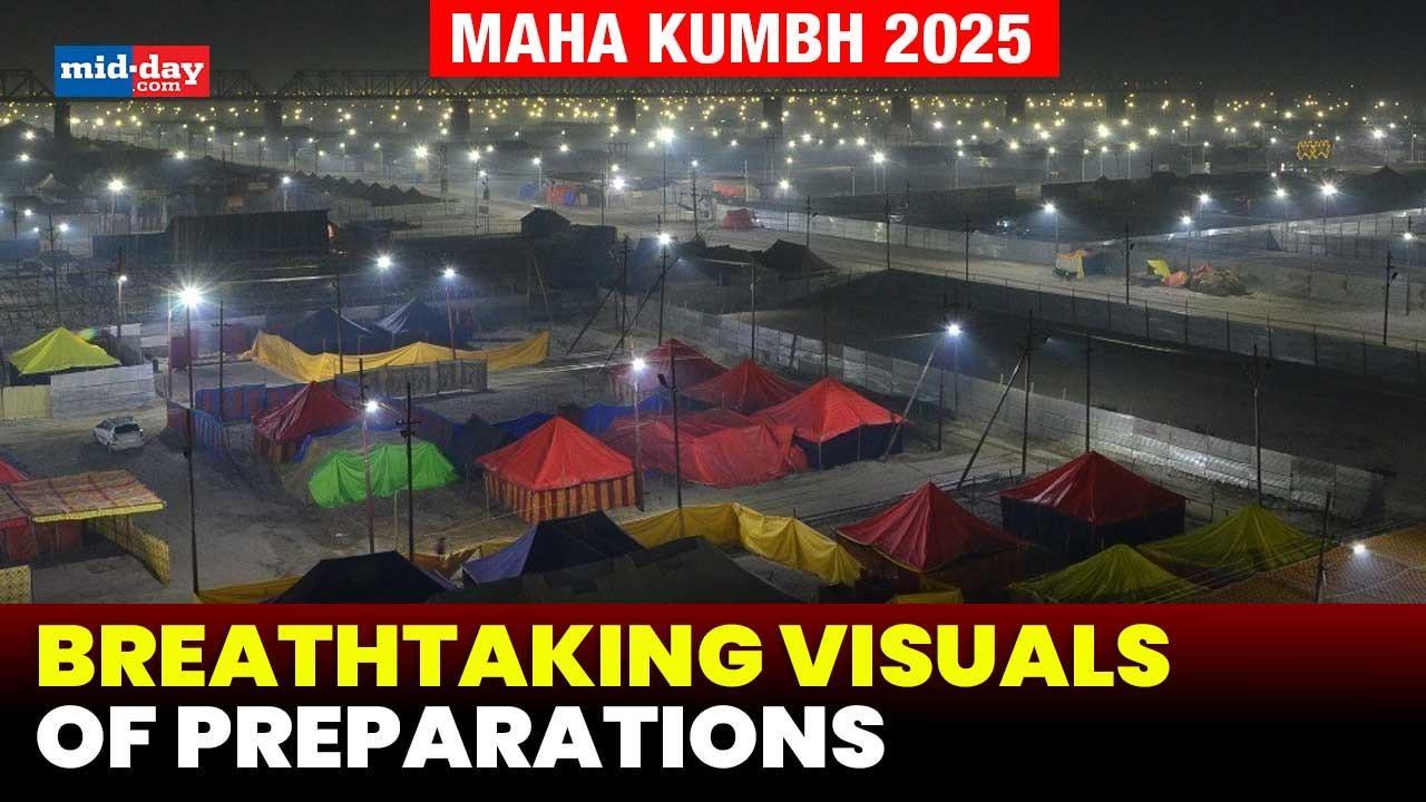 Maha Kumbh 2025: Watch stunning visuals of the preparations