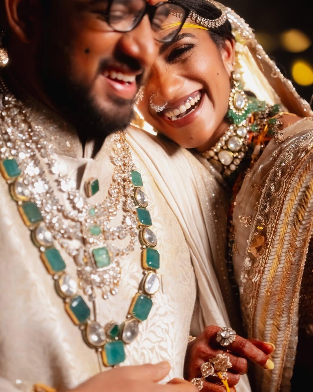 One picture in the carousel shows the couple striking a candid laughing pose. We bet the camera person knew the famous celeb joke that makes every star couple laugh