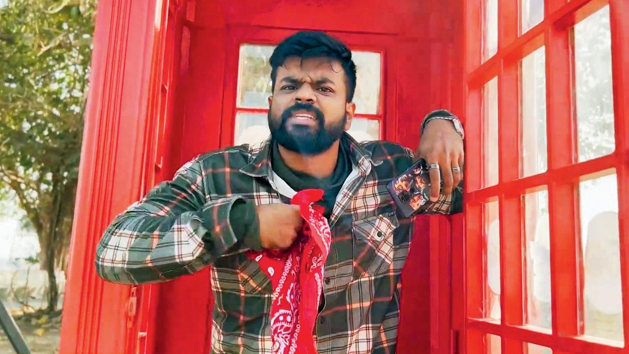 Vedant Chorge from a moment from the music video of Aarey Sun