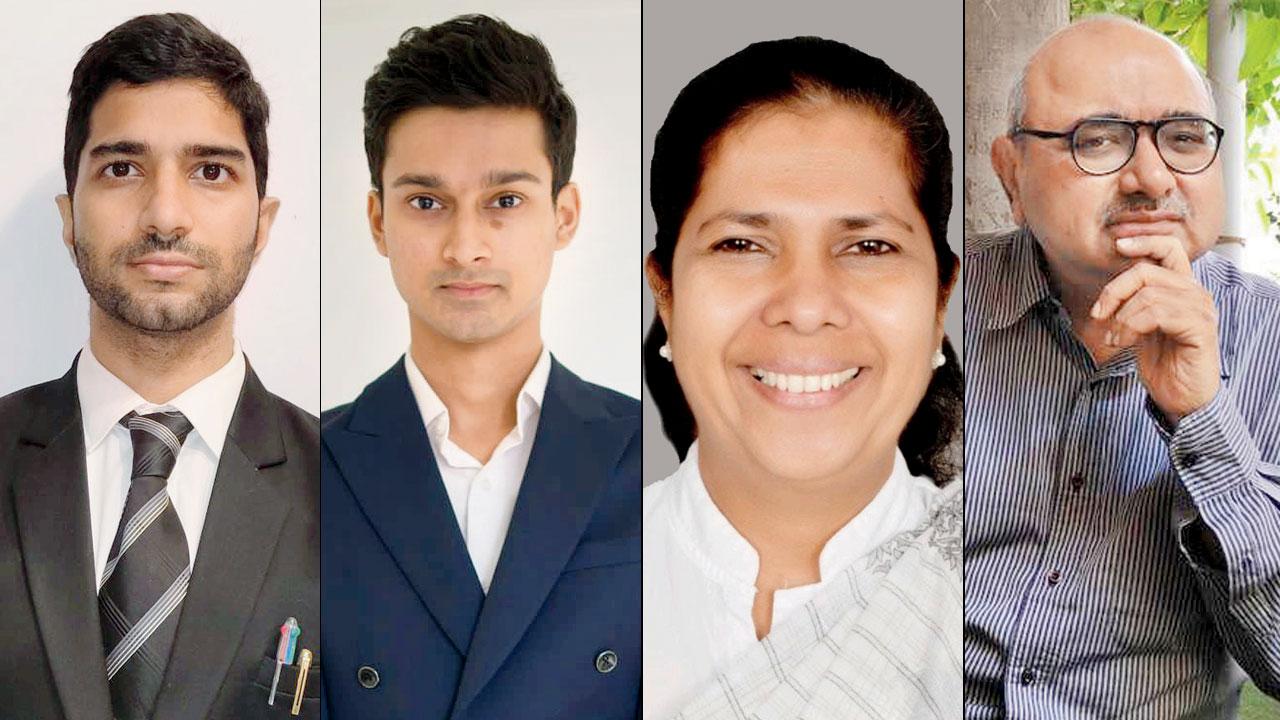 (From left) Siddharth Chandrashekhar; Chaitanya Prabhu; Anita Shekhar Castellino and Amitabh Verma