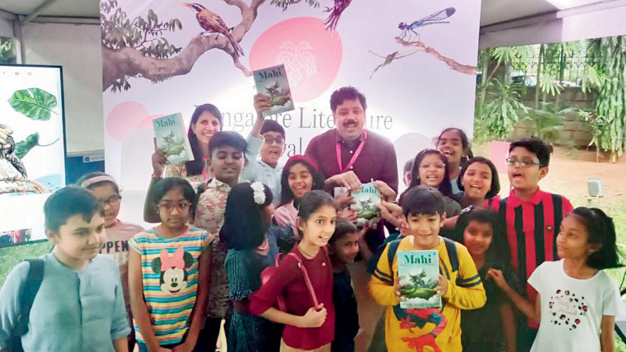 Anand Neelakantan at the Bengaluru leg of his book launch
