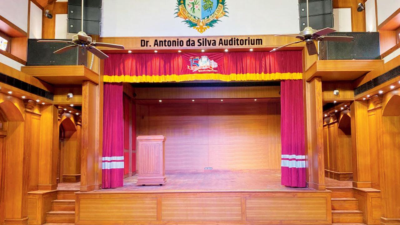 The revamped auditorium at the school