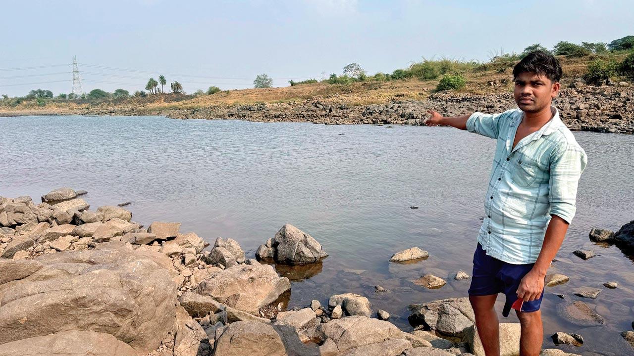 Spot in the river where the shark attack happened