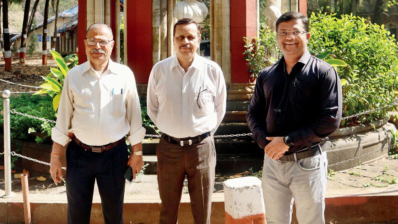 (Left to right) Suresh Gaikwad, Colonel (Retd) Dr BB Kulkarni and Dr Mayur Dangar, who ensure the hospital is a well-oiled machine servicing over 30 new patients each day