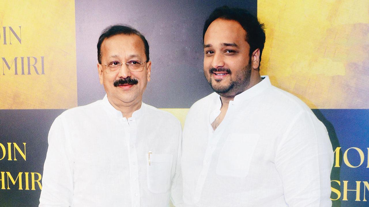 Zeeshan with his father Baba Siddique