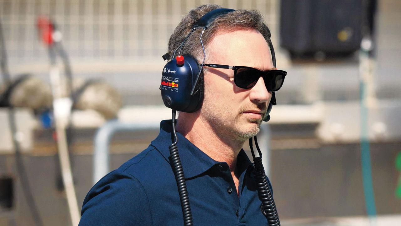 Boss Horner seen with Red Bull at F1 testing despite ongoing probe