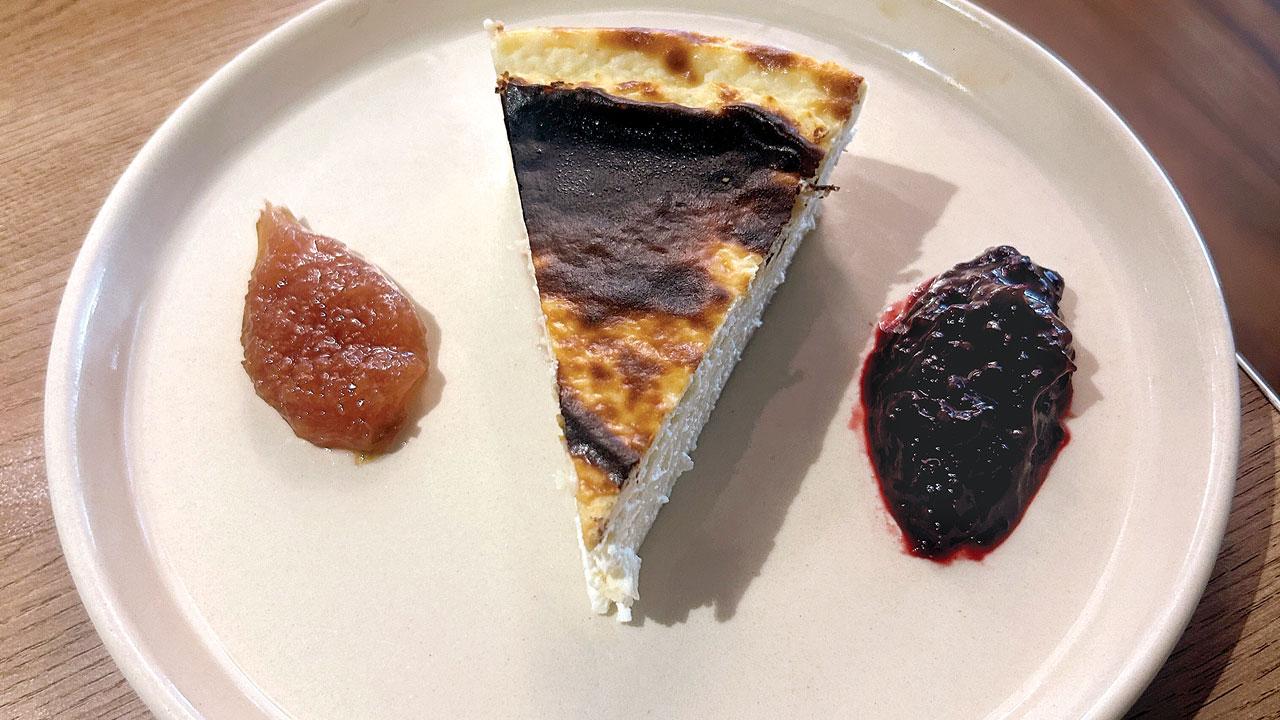 Burnt basque cheesecake