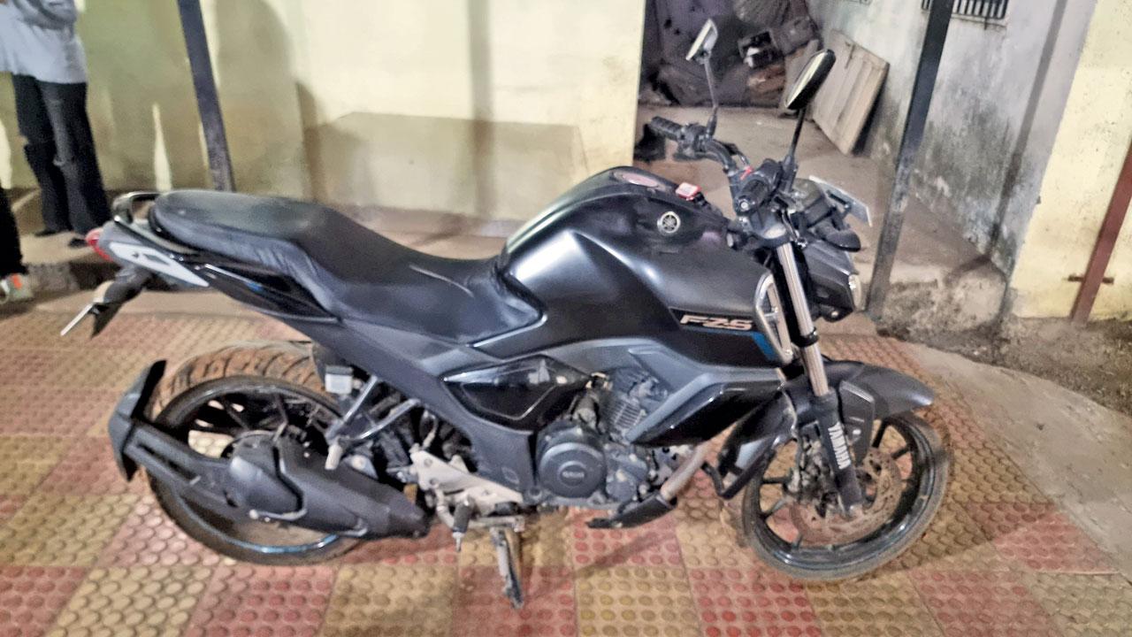The bike he used for the crimes. Pic/Hanif Patel
