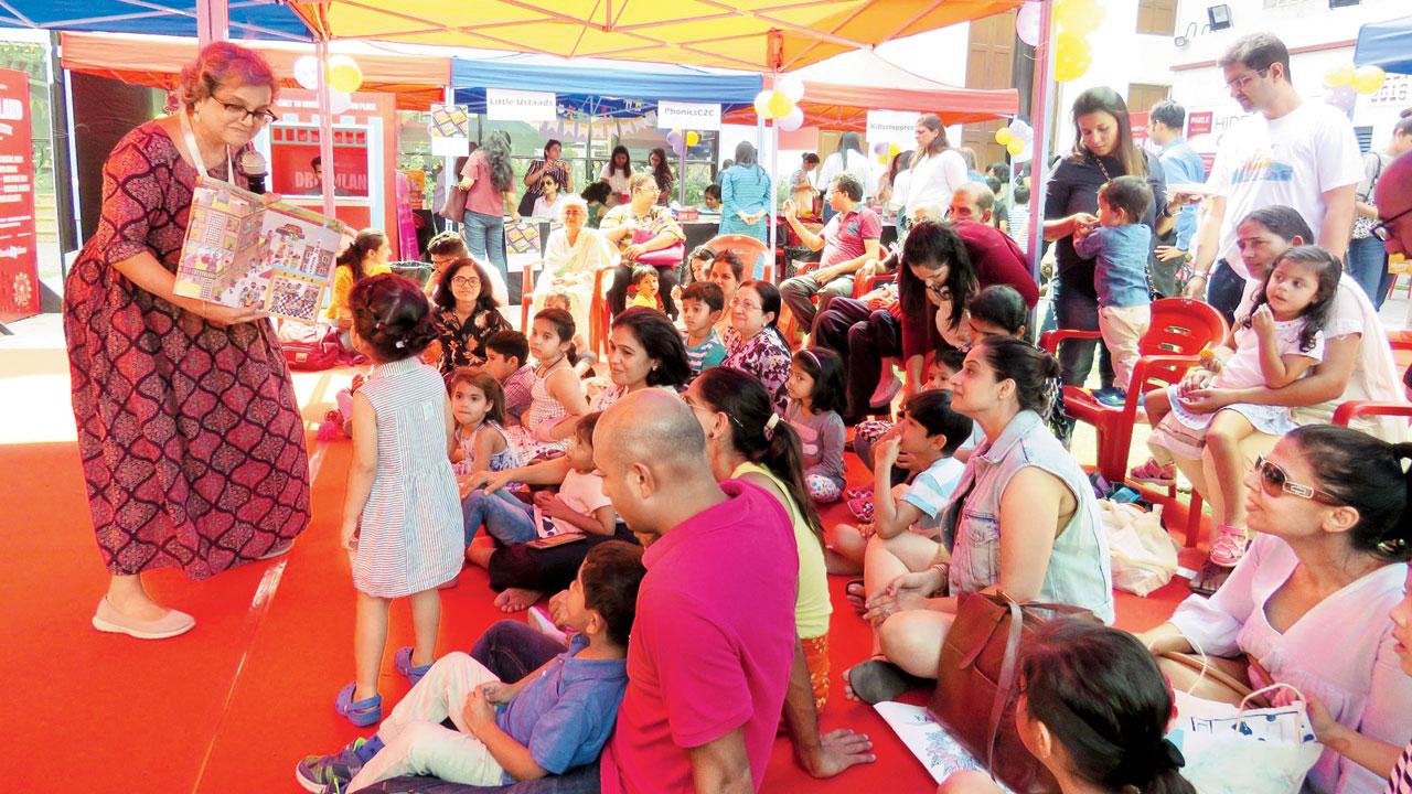 Children participate in an interactive session during a previous edition