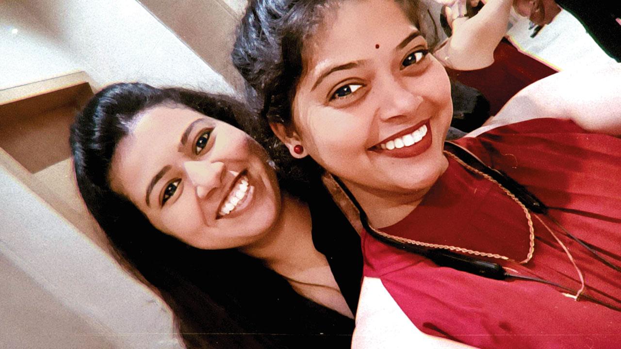 Dharmishtha Dagia, a celebrity manager, with her intern, Shraddha, to whom she assigns on-ground event work
