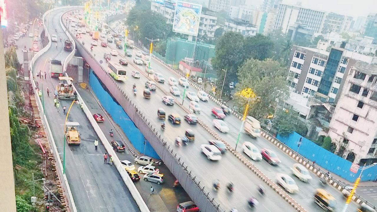 Mumbai: Final touches being put on new flyover near domestic airport