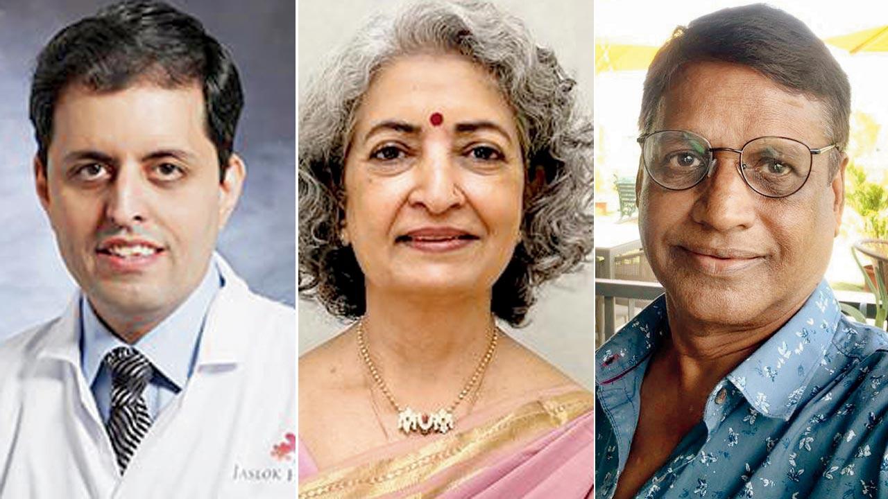 Dr Pettarusp Wadia, Dr Lakshmi Vas and Jayaraman Vellore