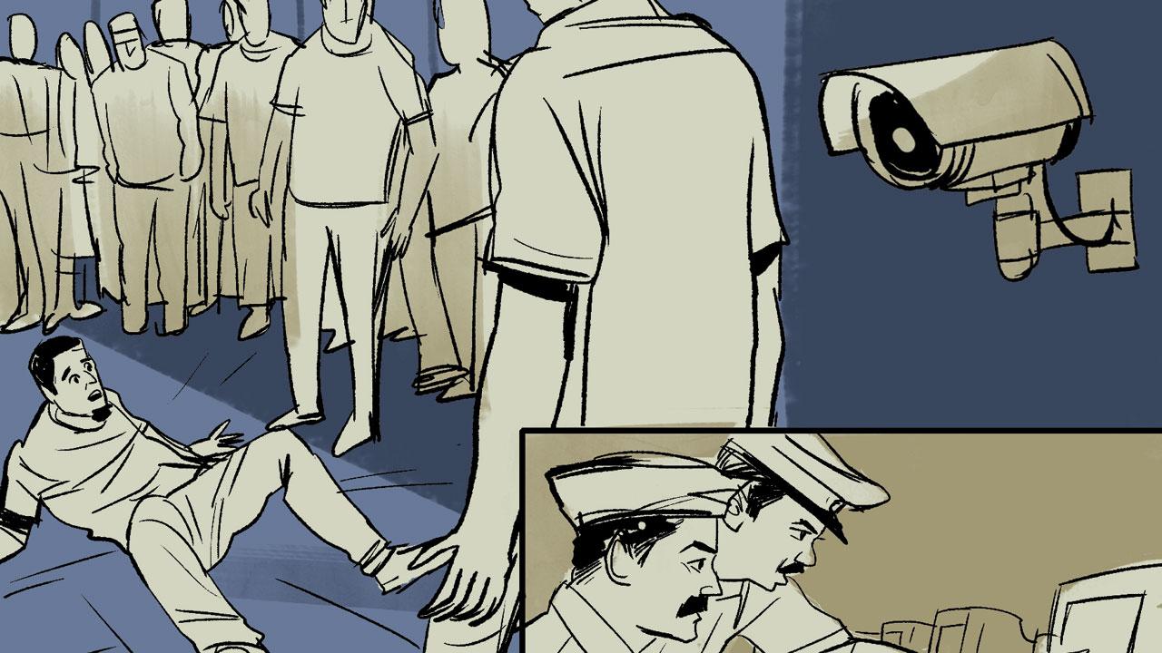 Having thrown away the bag during the chase, Sonu puts up a fight but is eventually overpowered. In the chaos, a rickshaw driver flees with the bag but is captured by CCTV footage