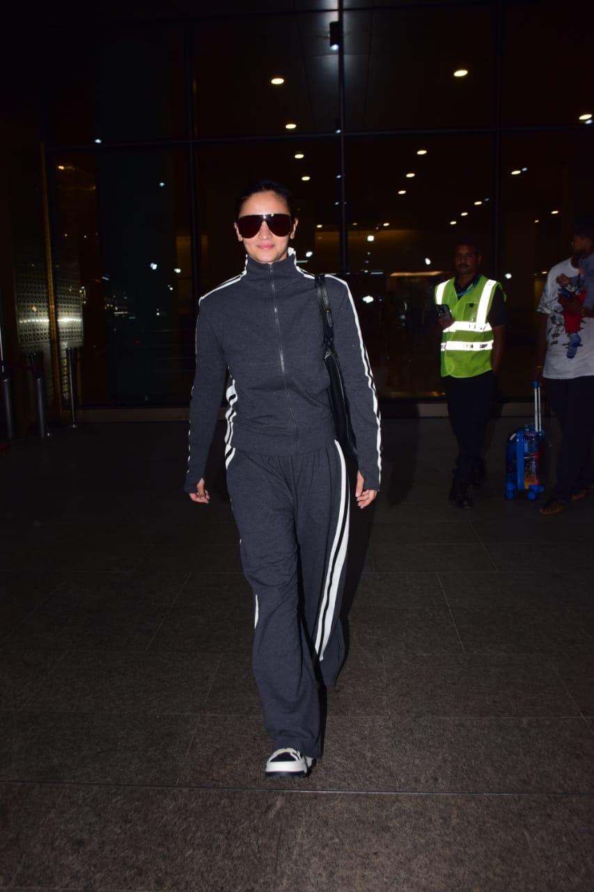 Alia Bhatt aced her airport look in a stunning and stylish track-suit