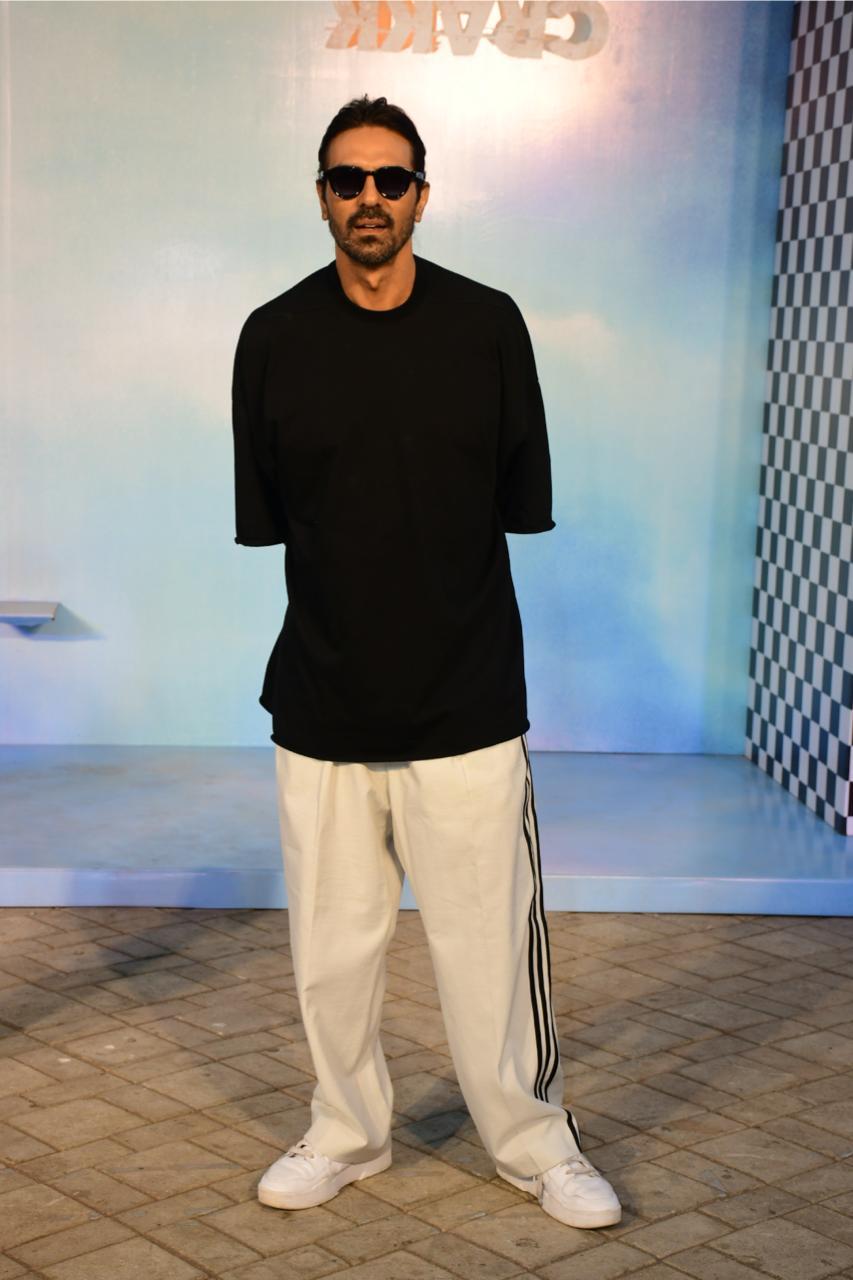 Arjun Rampal was snapped as he went out to promote his upcoming film with Vidyut Jammwal