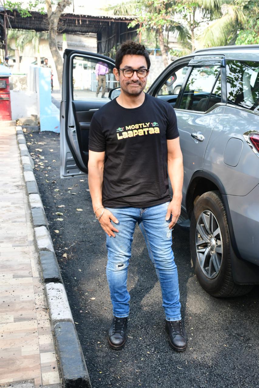 Aamir Khan was photographed as he went out and about in the city