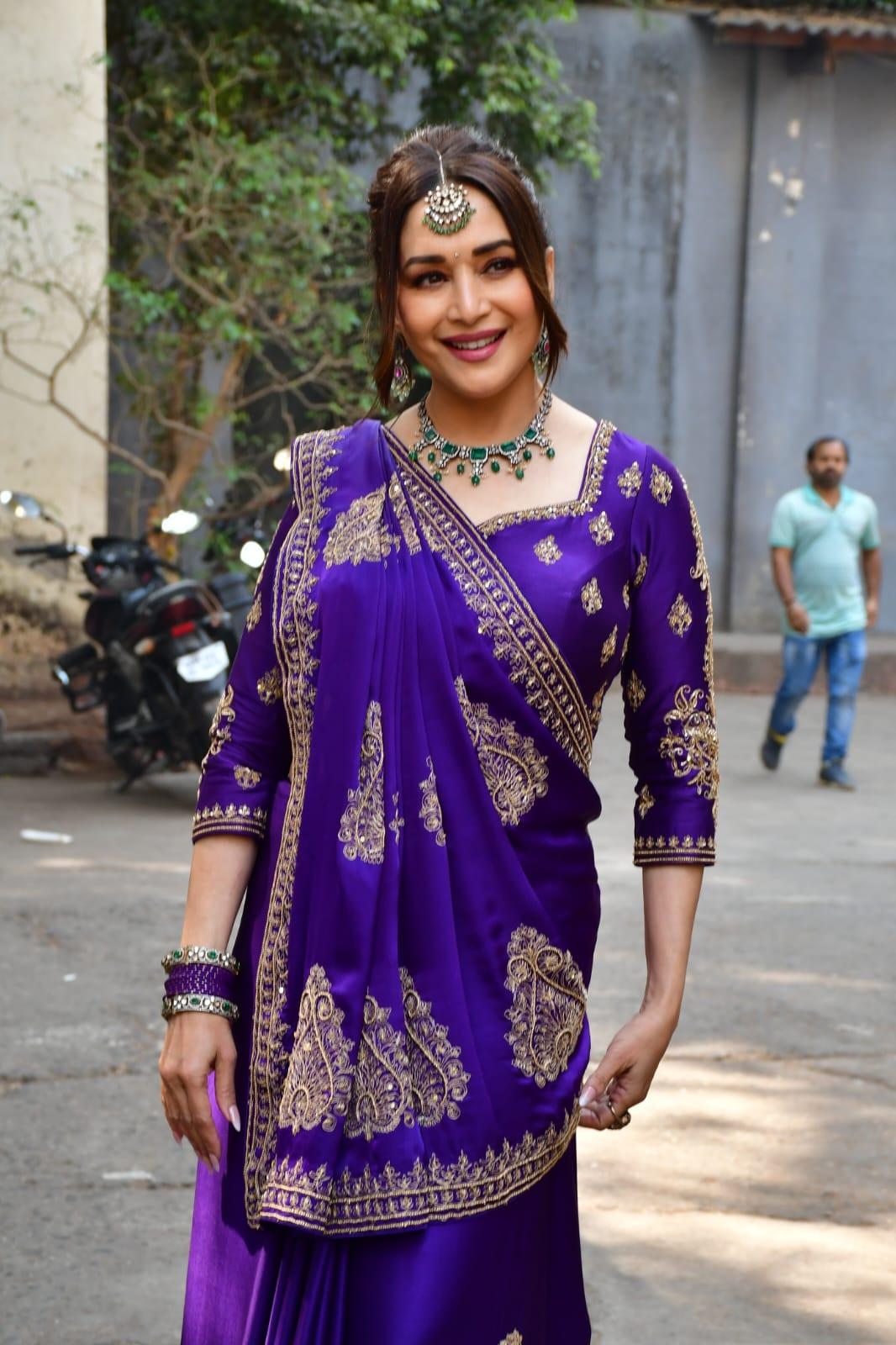 Madhuri Dixit looked stunning as she recreated her look from Hum Aapke Hain Koun