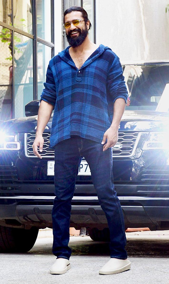Vicky Kaushal looked uber cool in dense beard and long hair as he was clicked in the city