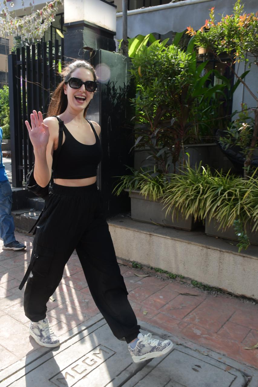 Katrina Kaif's sister Isabelle Kaif was clicked in the city as she went out and about
