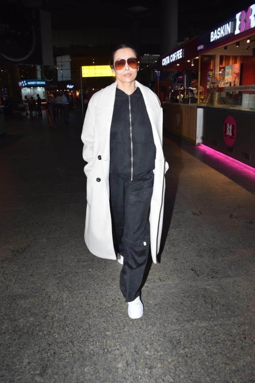 Malaika Arora was snapped in comfy outfits