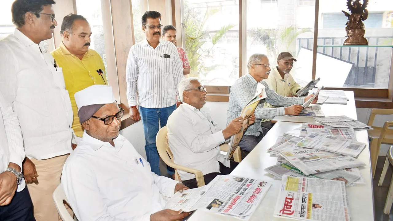 The elders in the community visit the library everyday to read newspapers and discuss current affairs