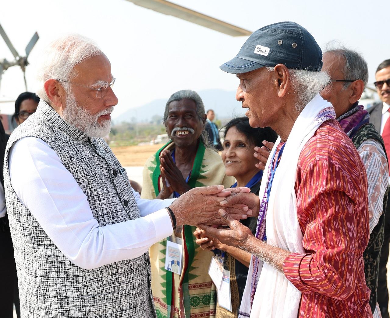 Another Padma awardee the PM met was Jitendra Haripal, who was conferred the Padma Shri in 2017