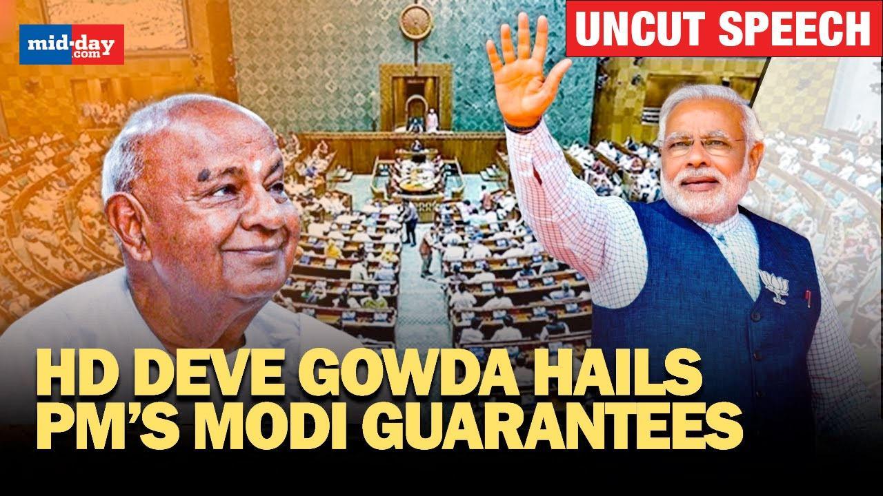 “Met many Prime Ministers but…”: HD Deve Gowda hails PM Modi’s guarantees