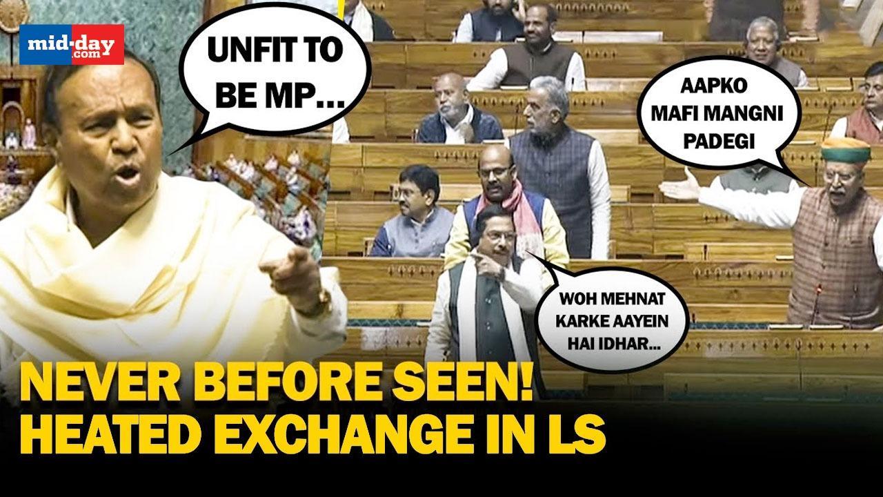 Heated exchange between DMK MP TR Balu, BJP’s Arjun Ram Meghwal in Lok Sabha