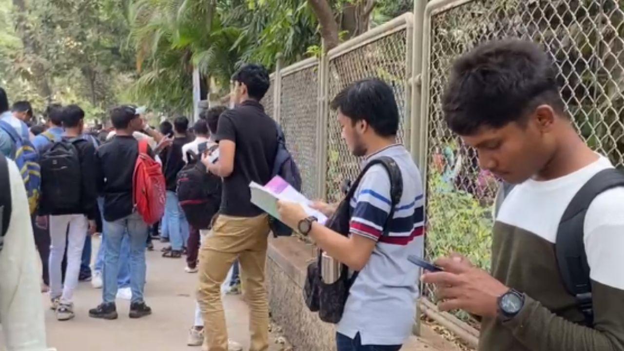 Parents accompanied their wards to lend moral support ahead of the big test. 