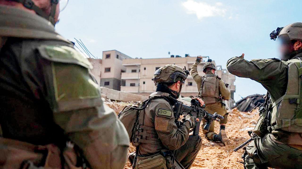Israeli troops during an operation in the Gaza Strip. Pics/AP