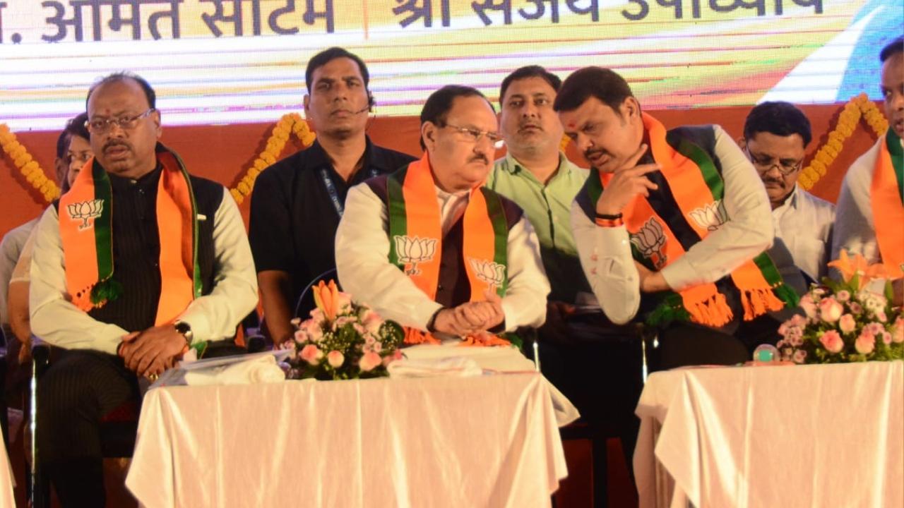 JP Nadda, who is on a two-day visit to the city, met BJP office-bearers from all 36 assembly constituencies, MPs and MLAs from Mumbai