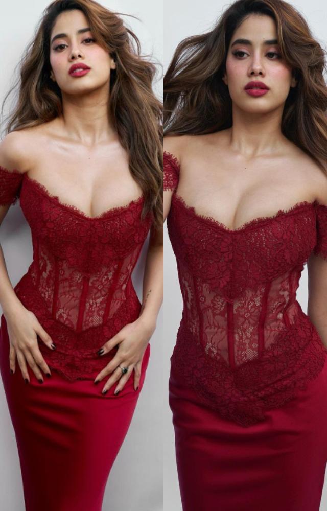 Ace Valentine`s look Janhvi Kapoor style