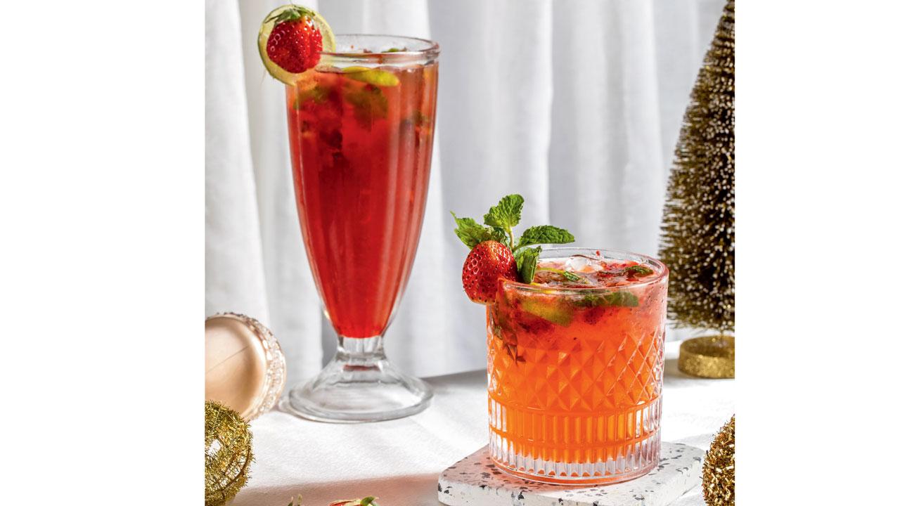 Jingle ale and strawberry surprise