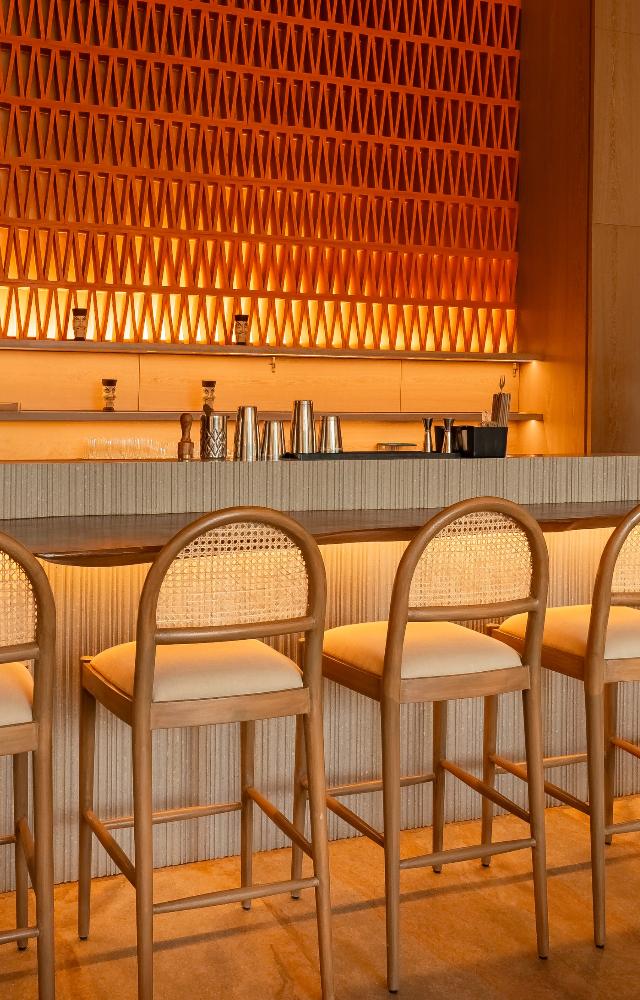 The interiors by principal architect and interior designer Padmini Pandey earthy pastel canvas, where each element comes together to embrace the wanderer within