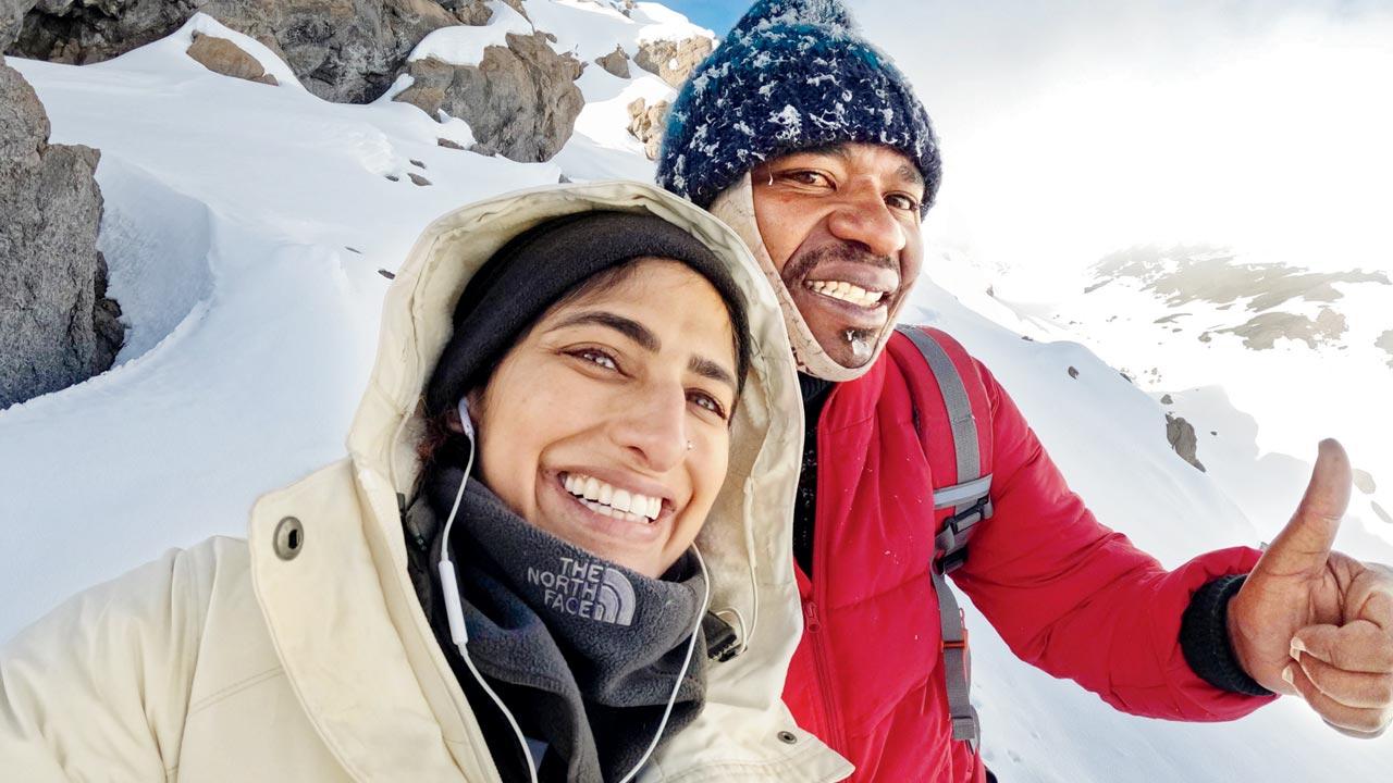 Actor Kubbra Sait scaled Mt Kilimanjaro on the final day after an eight-hour ascent, and then began a 40 degree, 15-hour descent with just two months of functional yoga and calisthenics