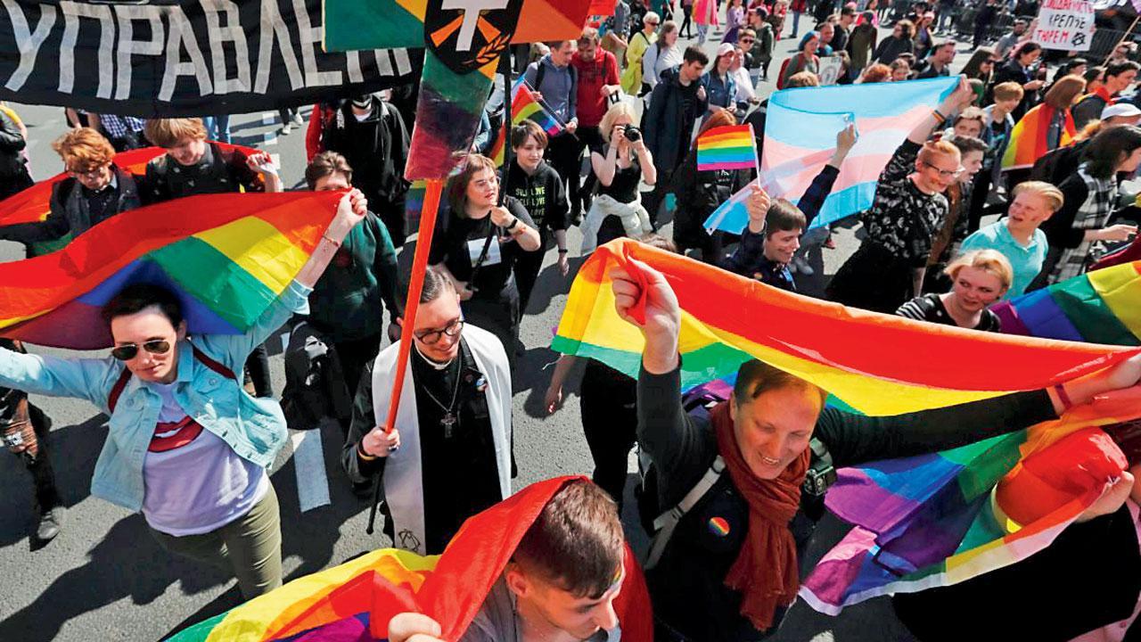 Russians fined, jailed after LGBTQ+ movement outlawed