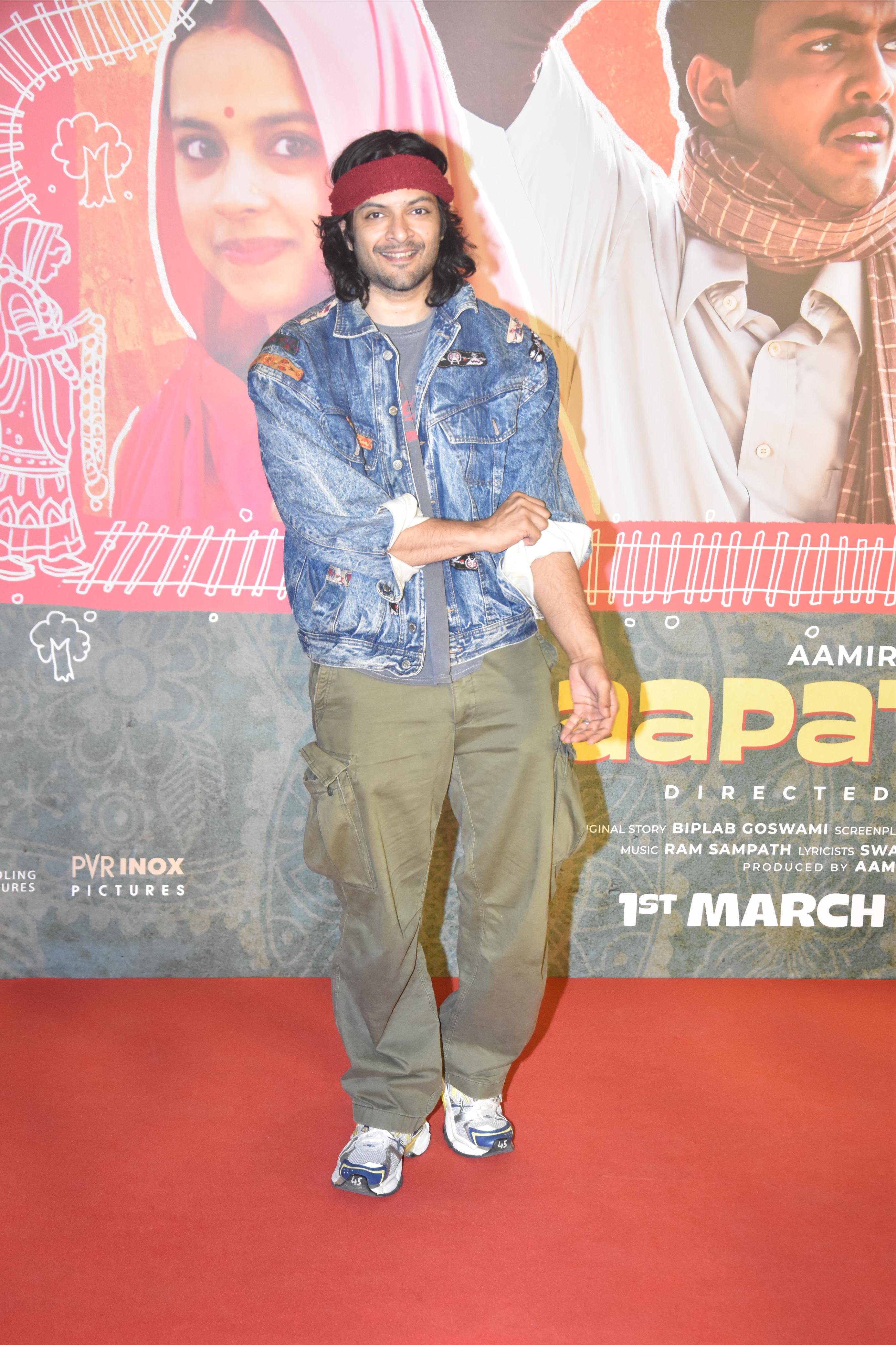 Ali Fazal aced his casual look as he went for the star-studded screening of 'Laaptaa Ladies'