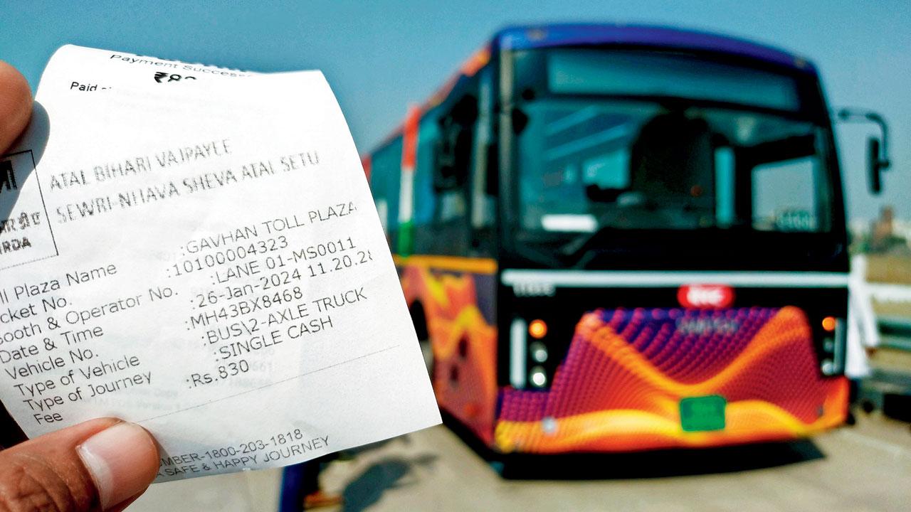The ticket issued during the test run in a private bus, which is why the fare is high; it included toll charges.  On the Chalo app, the fare will be as per the rules, as the state pays toll charges for all govt vehicles