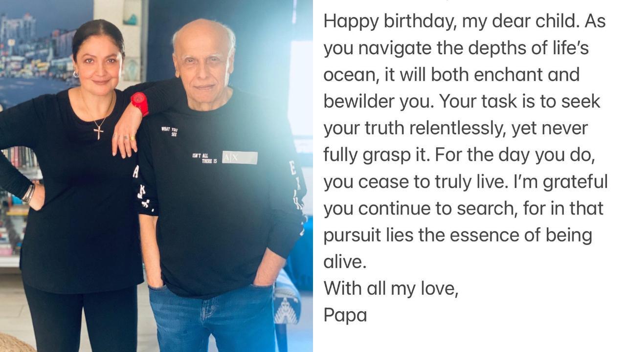 Pooja Bhatt shares heartfelt birthday note from father Mahesh Bhatt