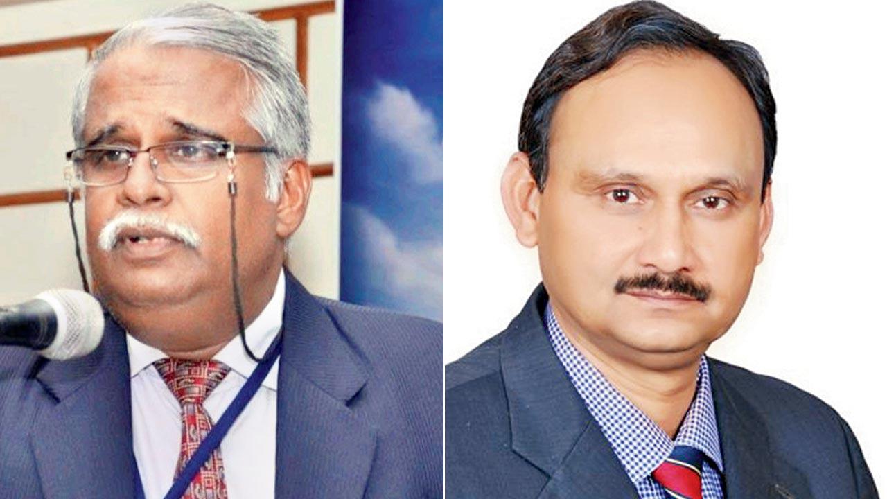 Dr Madhava Soma Sundaram, professor, Manonmaniam Sundaranar University; (right) Dr Tiwari, TISS