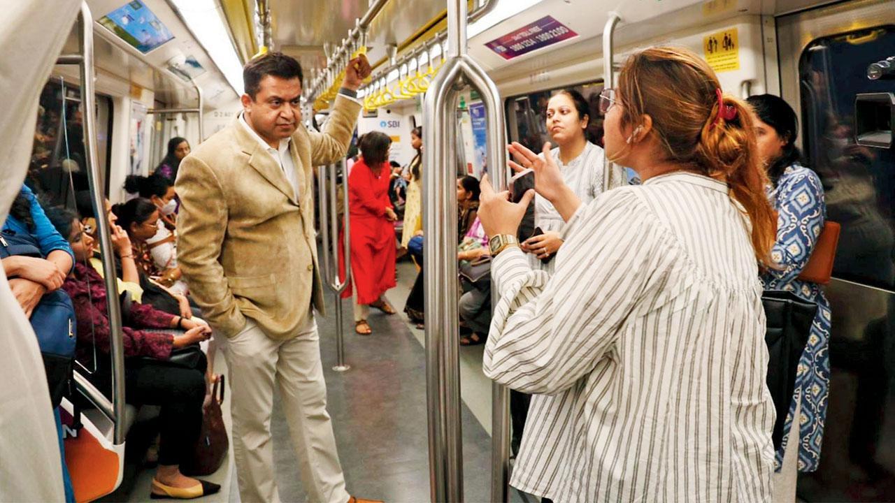 Mumbai: Metro riders give MMRDA chief thumbs up for improved facilities