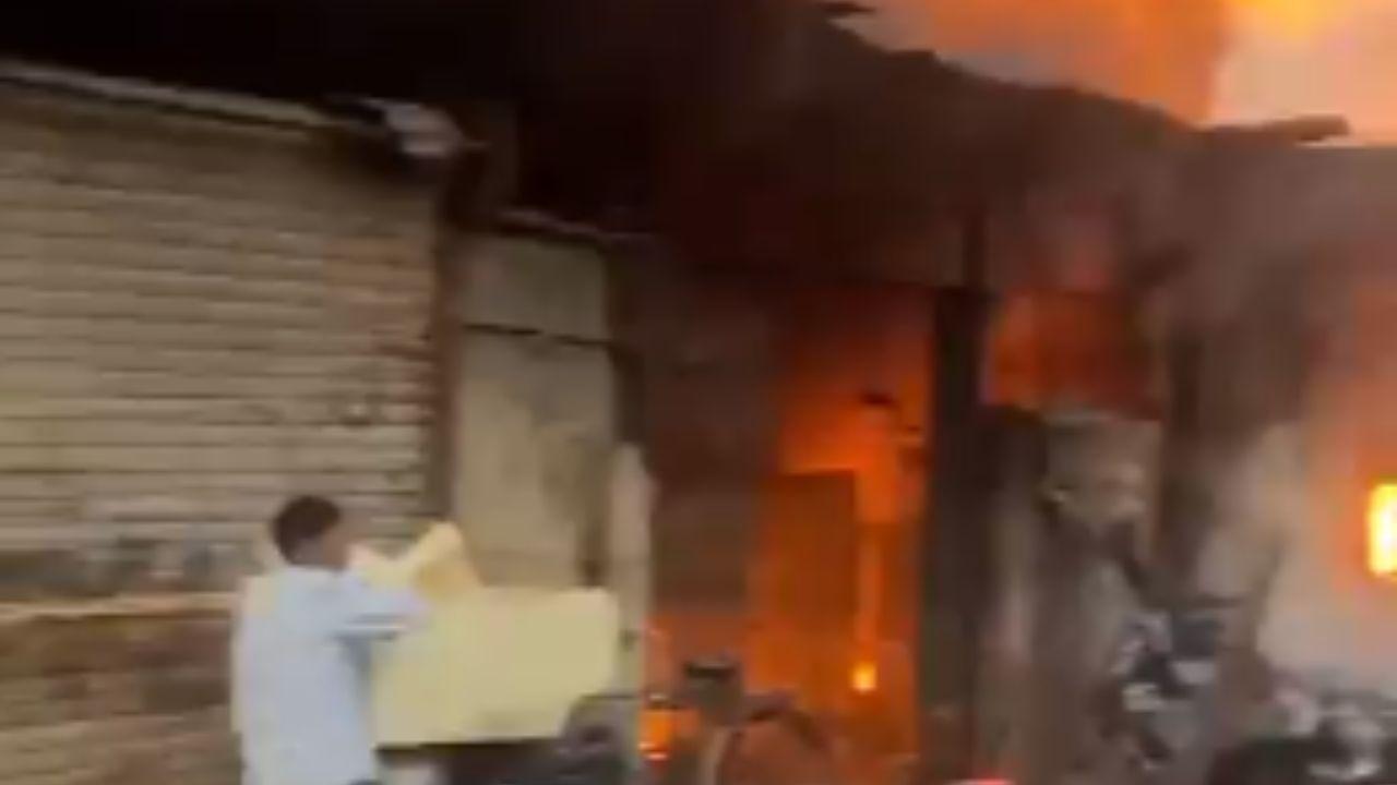 Media reports quoted locals saying that they had heard some explosions before the massive blaze erupted. However, the cause behind the fire is yet to be ascertained. 