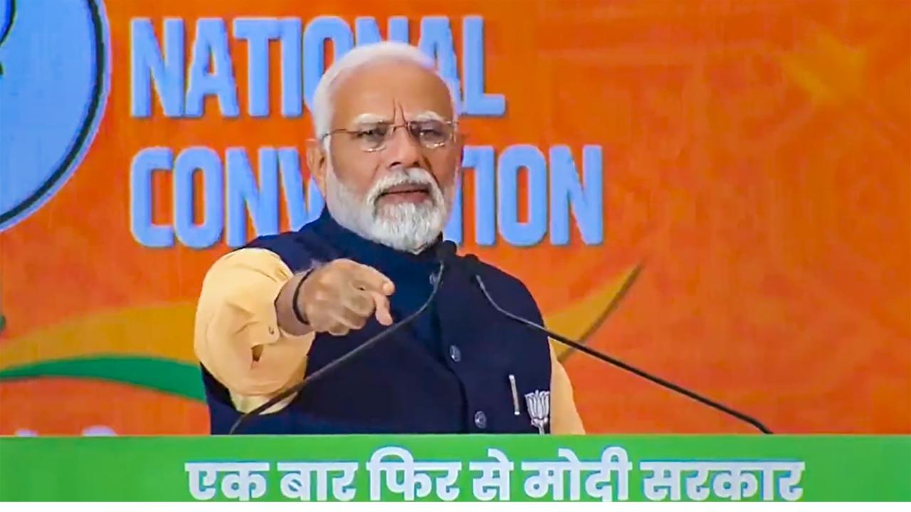 PM Modi on Sunday asked the BJP cadre to work with renewed vigour and confidence for the next 100 days to reach out to new voters and win their confidence to ensure the party's return to power in the upcoming Lok Sabha elections