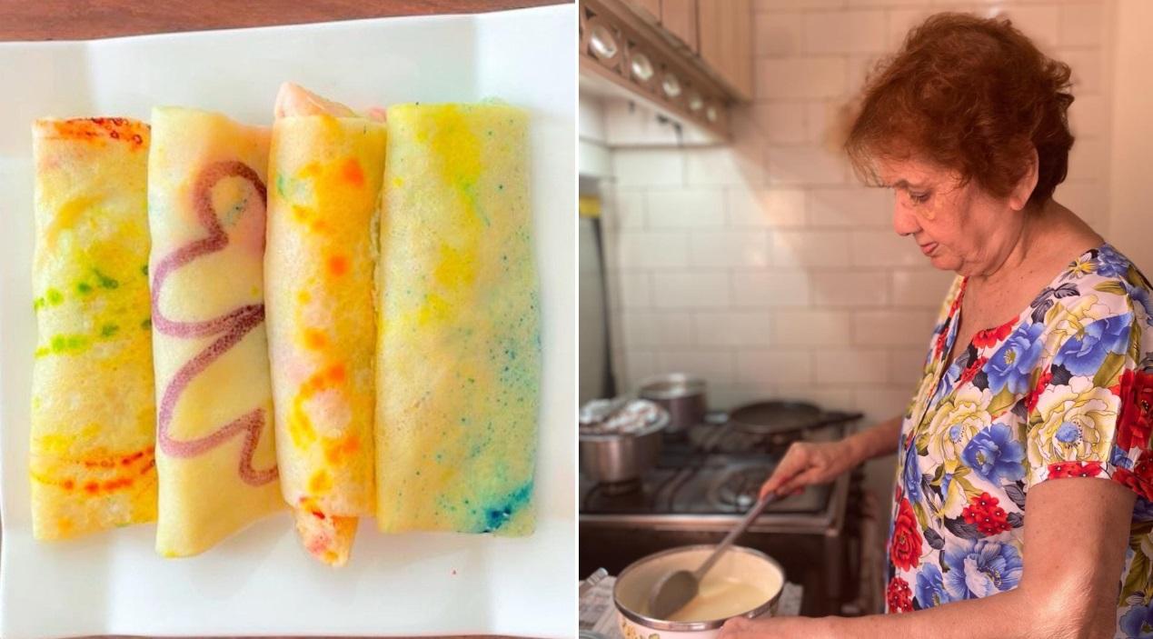 Dinelle Lobo, another Bandra resident, and home baker who goes by @learned_from_mom on Instagram, has also been continuing the family tradition, just like her mother Hilda Gonsalves, who is a self-taught cake artist. Today, Gonsalves makes the pancakes not only for her children but also her grandchildren.